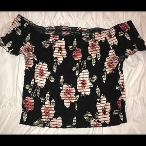 Pacsun off the shoulder crop top